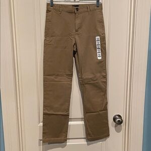 NWT Children’s Place Boys Khaki Pants Straight Leg Stretch Adjustable, Size 12